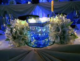 Square Glass Wedding Centerpiece