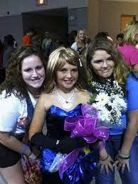 The Sisters Look Very Proud Of Their Work With Brother To Win The Miss School Contest Womanless Beauty Pageant Pageant Girls Womanless Beauty