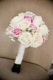 Browse through our selection of wedding bouquets to find the perfect one to accompany you as you walk down the aisle. Hand Tied White And Soft Pink Garden Rose Bouquet With Babies Breath By Sunshine Wedding Company Pho Wedding Bouquets Pink Garden Rose Bouquet Wedding Bouquets