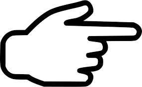One finger is used for the first letter, two for the second, and so on. Pointing Finger Icon Png 234795 Free Icons Library