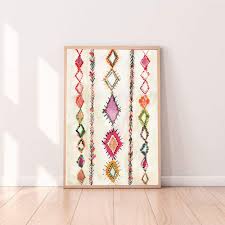 Amazon Com Eclectic Wall Decor Boho Wall Art Prints Moroccan Rug Pink Wall Art Eclectic Wall Art Modern Abstract Art Printable Wall Art Bohemian Wall Art Watercolor Handmade