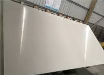 Pure White Artificial Marble Engineer Slab Tiles
