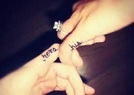 Tattooblend Com Wp Content Uploads 2015 10 His Hers Wedding Ring Tattoo Designs Jpg Him And Her Tattoos Tattoo Wedding Rings Couple Tattoos