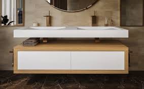 Cypress wood is naturally resistant to decay from moisture and insects. áˆ Aquatica Millennium Wht Stone Oak Wood Bathroom Vanity Buy Online Best Prices