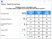 Population Survey or Descriptive Study | StatCalc | User Guide ...