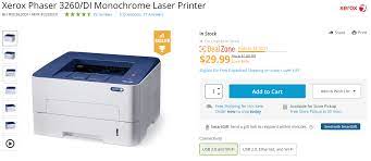 Xerox phaser 3260 is a suitable printer used for personal printers or for small businesses, phaser 3260 is offered at an affordable price. Xerox Phaser 3260 Di Monochrome Laser Printer Only 29 99 Today Only At B H Tjb Deals