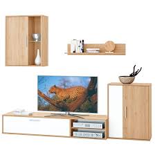 Prospekte und angebote von möbel boss. Wohnwand Nice San Remo Eiche Hell Perlweiss Ca 220 X 180 X 40 Cm Mobel Boss
