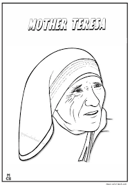 Click on any of the images below for the full sized printable coloring page: Famous People Coloring Pages Mother Teresa 01 Mother Teresa People Coloring Pages Coloring Pages