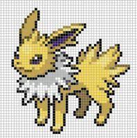 135 Jolteon By Electryonemoongoddes Pixel Art Pokemon Pixel Art Templates Pixel Art Grid