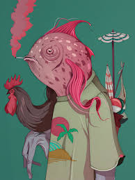 Dat land wordt geteisterd door een serieuze muizenplaag. Peixe Par Twee Muizen 2018 Edition Artsper 368520