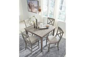 Centiar gray dining room table. Ashley Signature Design Parellen D291 13 4x 124 Casual 5 Piece Counter Table And Chair Set Dunk Bright Furniture Pub Table And Stool Sets