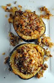 Sausage And Apple Stuffed Acorn Squash Weekly Menu Recipes Food Acorn Squash Recipes