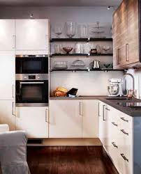 Witching L Shape Small Modern Kitchen Comes With White Color Kithen Cabinets And Stainless Steel Ha Modern Kitchen Design Kitchen Layout Kitchen Cabinet Design