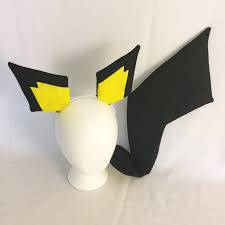 Jump to navigationjump to search. Pichu Ears And Stand Up Tail Pichu Cosplay Pichu Ears And Tail Etsy