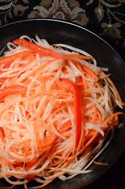 Kazakh Shalgam Radish Salad Recipe Radish Salad International Cuisine Turnip Salad