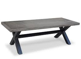 New York Industrial 2 4m Outdoor Poly Cement Dining Table Outdoor Wicker Furniture Dining Modern Outdoor Living Space