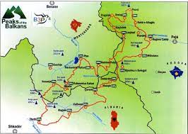 Peaks Of The Balkans Map Maps – Balkans Peace Park Project
