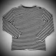 Cut in a relaxed fit with a dropped shoulder and a narrow banded crew neck. Striped Long Sleeve Tee Black White Cross Rodace Hotrod And Motorcycle Lifestyle Apparel