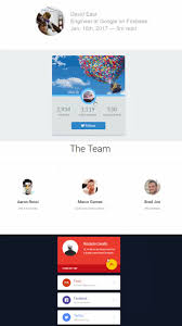 Material design profile page template＆ui kit and for ios and android. 4 User Profile Design Inspiration Html Css Snippets 3 â„‚ð• ð••ð•–ð•„ð•ªð•Œð•€