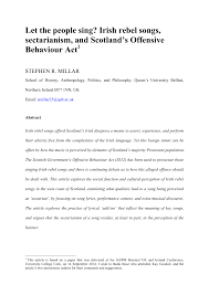 Acces pdf an example of a critique paper. Pdf Let The People Sing Irish Rebel Songs Sectarianism And Scotland S Offensive Behaviour Act