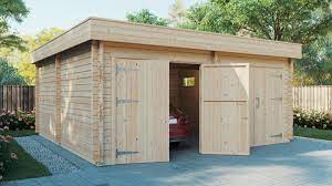 About press copyright contact us creators advertise developers terms privacy policy & safety how youtube works test new features press copyright contact us creators. Moderne Doppelgarage Aus Holz Mit Flachdach Modell F 44mm 6 X 6 M