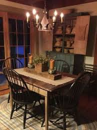 Dining room storage ideas'll help you make your dinnerware part of the décor. 70 Adorable Farmhouse Dining Room Ideas Simply And Timeless Primitive Dining Room Primitive Dining Rooms Dining Room Decor Country