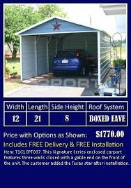 Carport Prices Metal Carport Prices Carport Cost Carport Prices Carport Enclosed Carport