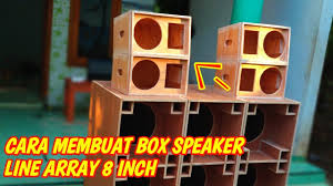 Miniatur skema box line array 4 inch single. Cara Membuat Box Speaker Line Array 8 Inch Youtube