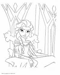 This drawing was made at internet users' disposal on 07 february 2106. Elsa Printable Coloring Pages Coloring Pages Printable Com