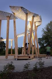 Awen Indigenous Gathering Place Brook Mcilroy Archinect Architecture Landscape Elements Shade Structure