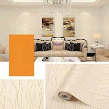 70 contoh motif wallpaper pilihan untuk. Wallpaper Stiker Dinding Ruang Tamu Warna Cream Bergaris Bagus Elegan Minimalis Murah Terlaris Shopee Indonesia