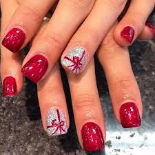 New year nail art designs for short nails.#nails #nailart #nailartwithouttools #ladycherry #christmas #chr. 113 Hottest Christmas Nails To Reflect The Festive Mood Trendy Pins