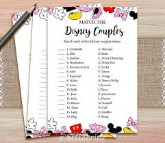 Disney Couples Match Game Printable Disney Bridal Shower Love Song Game Bridal Shower Party Game Bachelorette Party Games 009 In 2020 Disney Bridal Showers Bridal Shower Games Blue Bridal Shower