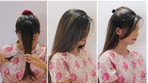 That way a loosely styled outward flick brings the layers out best. How To Cut Your Own Hair At Home Side Swept Bangs Flicks Rinkal Soni Youtube