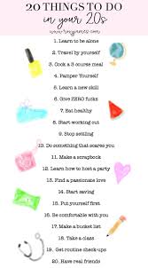 Fun Things To Do On My Birthday Alone 20 Things You Need To Do In Your 20s Definitely Printing This Out And Putting It Into My Planner Bucketli 20s Bucket List Life Goals List Bucket List Life