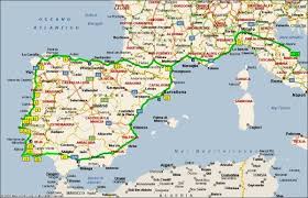 Ecco la cartina della spagna e del portogallo! Mappa Del Viaggio In Camper In Portogallo Viaggio In Camper Viaggio In Portogallo Turismo