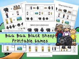 One Of Our Premium Printable Curriculum Package Downloads In Pdf Files Stored In Zip Files Here Is What You Baa Baa Black Sheep Baa Baa Black Sheep