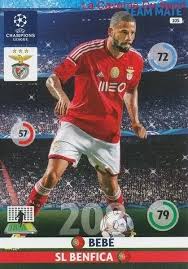 Benfica keeps a 50% of the economic rights of the player bebé is the cousin of gerso (jeju united). Bebe Sl Benfica Uefa Champions League 2014 2015 Adrenalyn Xl Card 105
