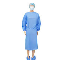 High Quality of Disposable Apron Non Woven SMS Medical Isolation Gown  Hospital Gown with Knitted Cuff 20, 25, 30, 35, 40, 45, 50, 55GSM