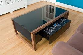 55 l coffee table 3 pc 2 pull out nesting tables square steel tube frame oak. Pc Packed Coffee Tables Surface Tension Nucleus