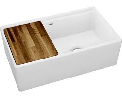 The size and depth is perfect. Elkay Fireclay 33 X 19 15 16 X 9 3 16 60 40 Double Bowl Farmhouse Workstation Sink With Aqua Divide White
