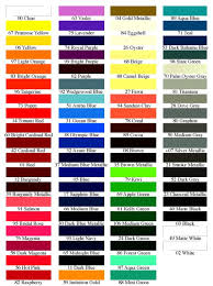 Arlon Color Chart 2019