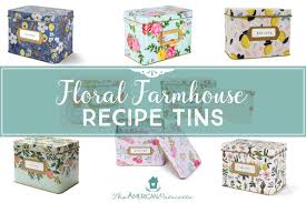 Hobby lobby credit card has good credit card requirements and it does not even charge any apr rate. Floral Farmhouse Recipe Tins The American Patriette