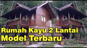 Lalu desain rumah tingkat di dalam rumah ini dibuat sepenuhnya dengan material kayu. Rumah Kayu 2 Lantai Model Minimalis Modern Youtube