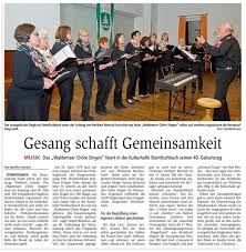 Waldemser Chore Singen Mannerchor Bermbach