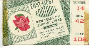 Rose Bowl Ncaa Football Game Ticket Stub 1 1 1946 Rose Bowl