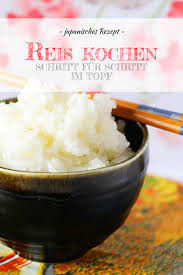 Reis Kochen Schritt Fur Schritt Im Topf Rezept Reis Kochen Rezepte Sushireis Kochen