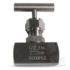 Stainless Steel Needle Valve 1/2 Inch 6000 PSI NPT,Valve ...