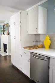 If you want to fix this but don't want to go through the hassle and expense of replacing the cabinets entirely, then there are some simple ways to extend the. How To Add Crown Molding To The Top Of Your Cabinets Young House Love