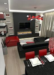 32 New Black And White Living Room Design Ideas Red Living Room Decor Black And Red Living Room Black Living Room